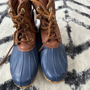 Ralph Lauren Women's Brown and Blue Winter & Rain Boots